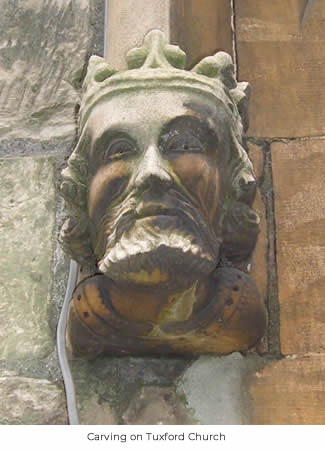 Carving on Tuxford Church