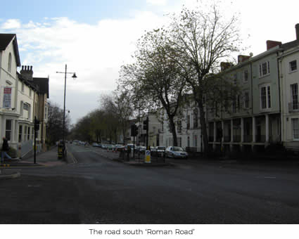 The road south 'Roman Road'